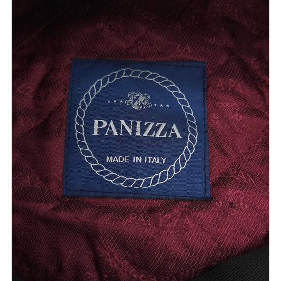 Vintage Panizza Flat Cap Cabby Wool Kashmir Newsboy Hat Size 55 Blue Italy Made‎ - Picture 7 of 8